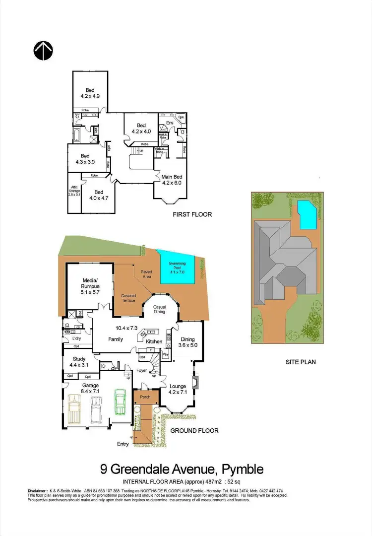 Floorplan of Homely house listing, 9 Greendale Avenue, Pymble NSW 2073