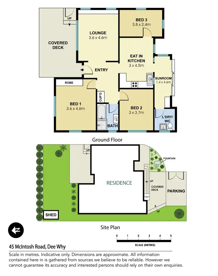 Floorplan of Homely house listing, 45 McIntosh Road, Dee Why NSW 2099