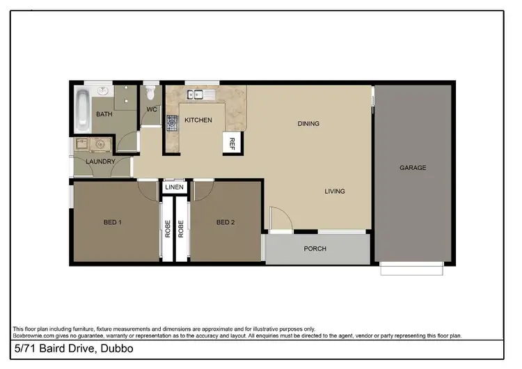 Floorplan of Homely unit listing, 5/71 Baird Drive, Dubbo NSW 2830