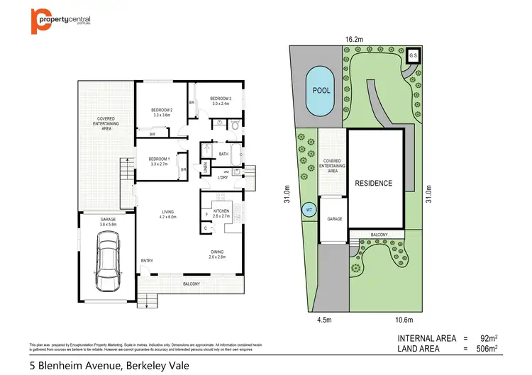 Floorplan of Homely house listing, 5 Blenheim Avenue, Berkeley Vale NSW 2261