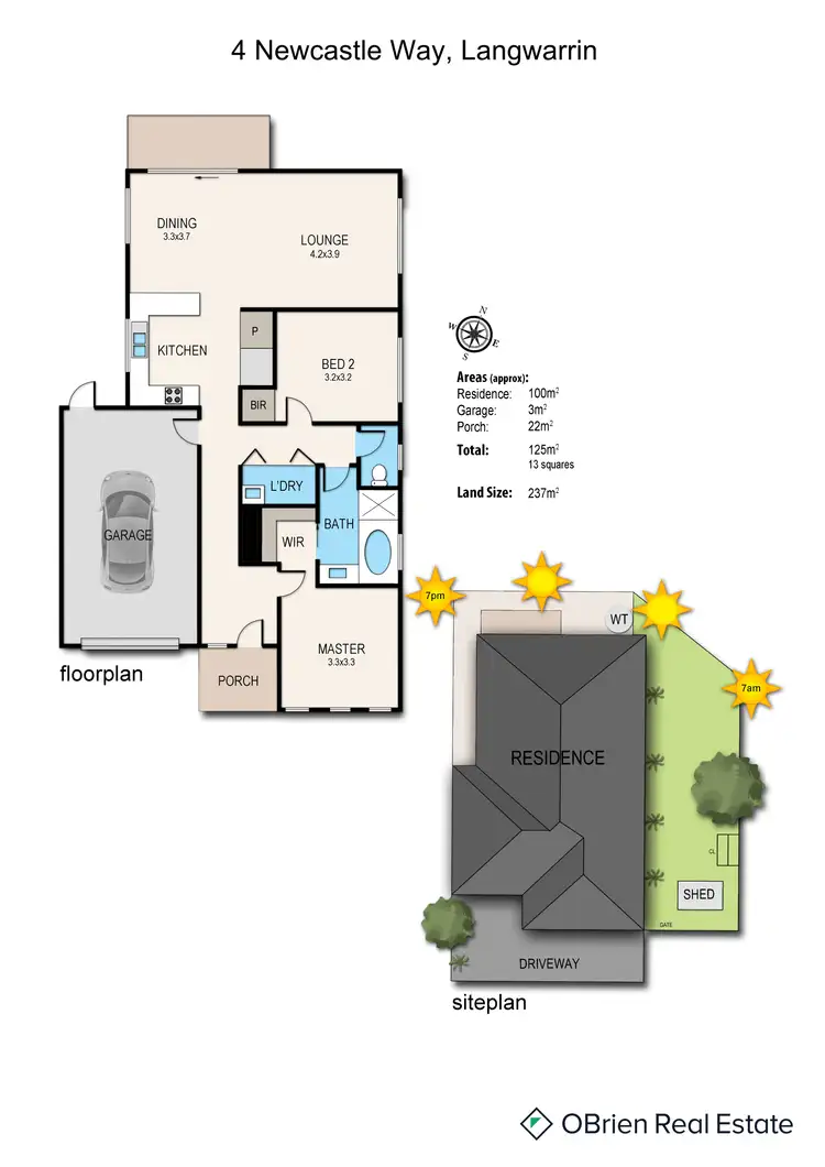Floorplan of Homely unit listing, 4 Newcastle Way, Langwarrin VIC 3910