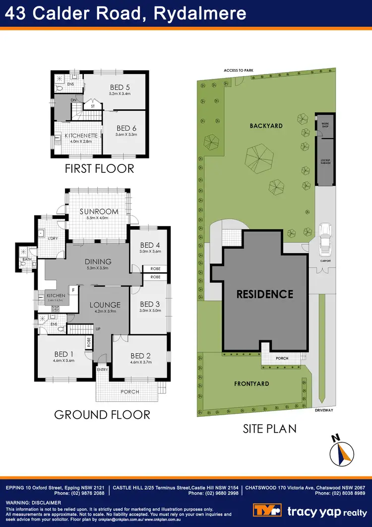 Floorplan of Homely house listing, 43 Calder Road, Rydalmere NSW 2116