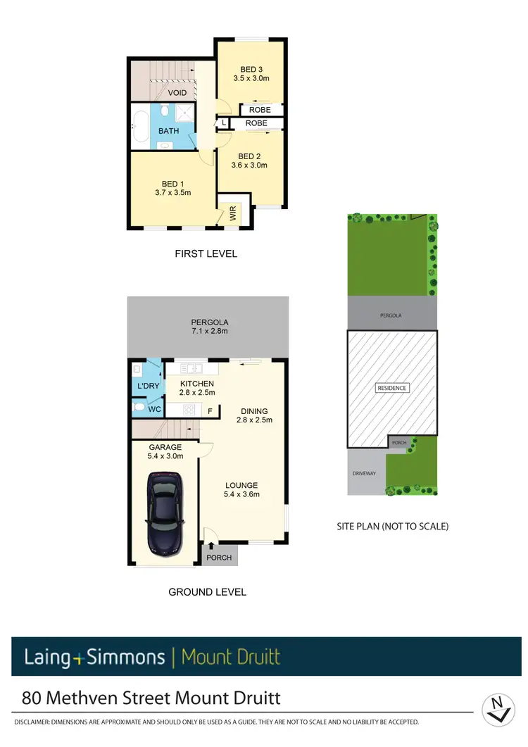 Floorplan of Homely townhouse listing, 80 Methven Street, Mount Druitt NSW 2770