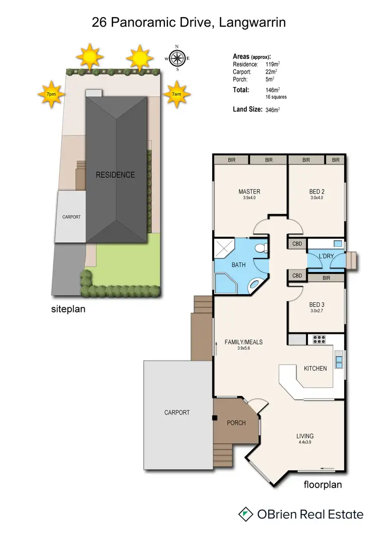 Floorplan of Homely house listing, 26 Panoramic Drive, Langwarrin VIC 3910