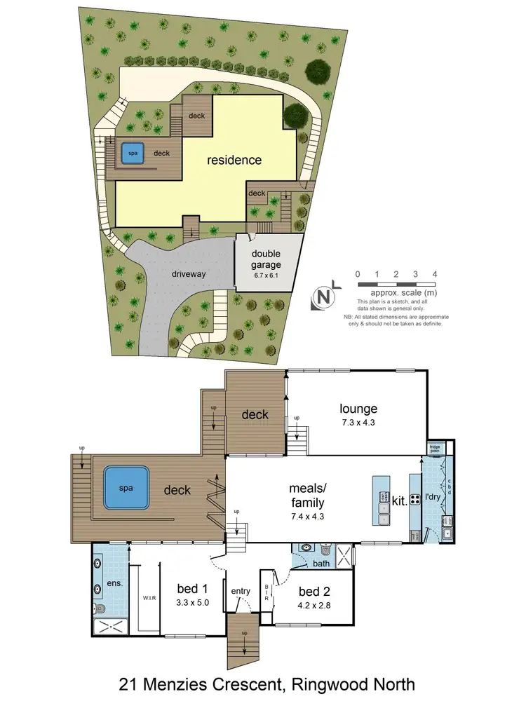 Floorplan of Homely house listing, 21 Menzies Crescent, Ringwood North VIC 3134