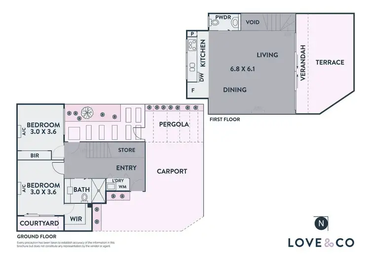 Floorplan of Homely townhouse listing, 4/73 Ballantyne Street, Thornbury VIC 3071