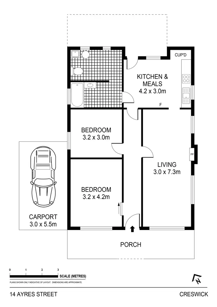 Floorplan of Homely house listing, 14 Ayres Street, Creswick VIC 3363