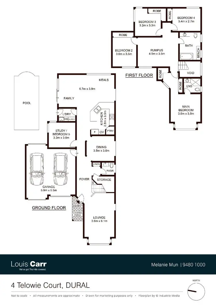Floorplan of Homely house listing, 4 Telowie Court, Dural NSW 2158