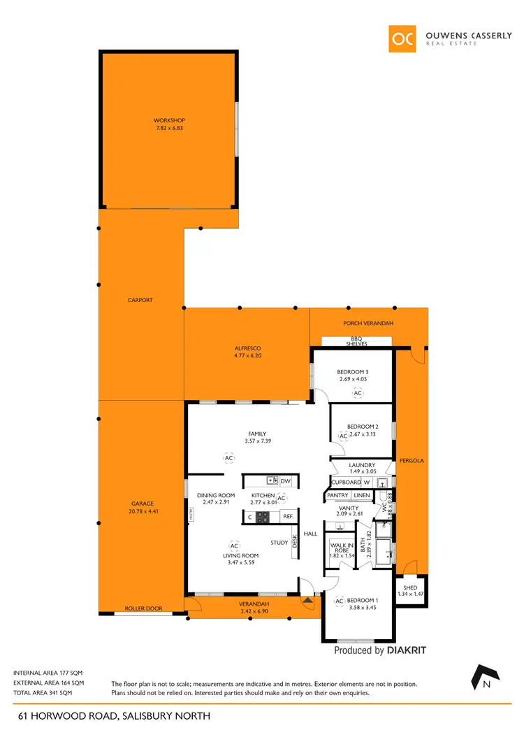 Floorplan of Homely house listing, 61 Horwood Road, Salisbury North SA 5108