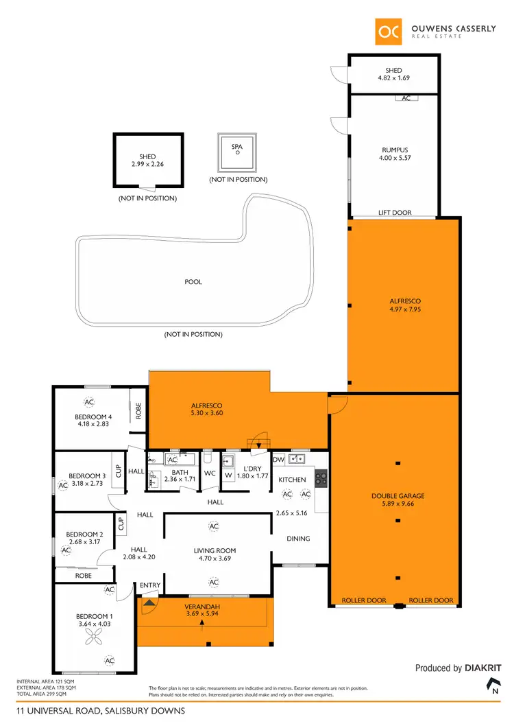 Floorplan of Homely house listing, 11 Universal Road, Salisbury Downs SA 5108