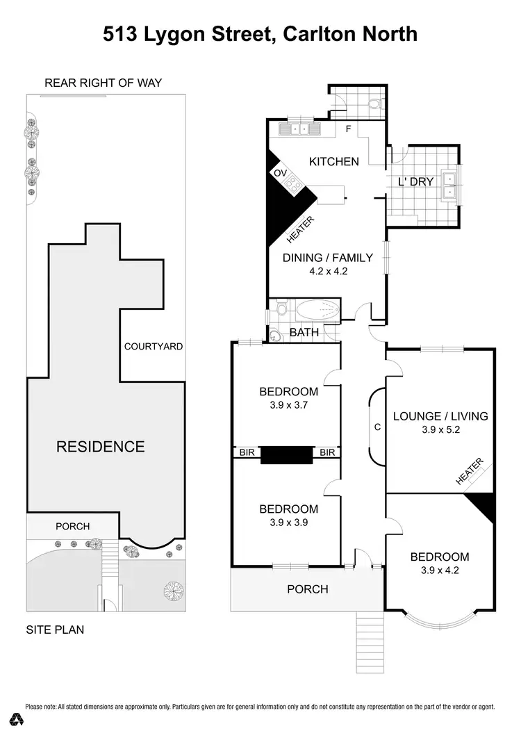 Floorplan of Homely house listing, 513 Lygon Street, Carlton North VIC 3054
