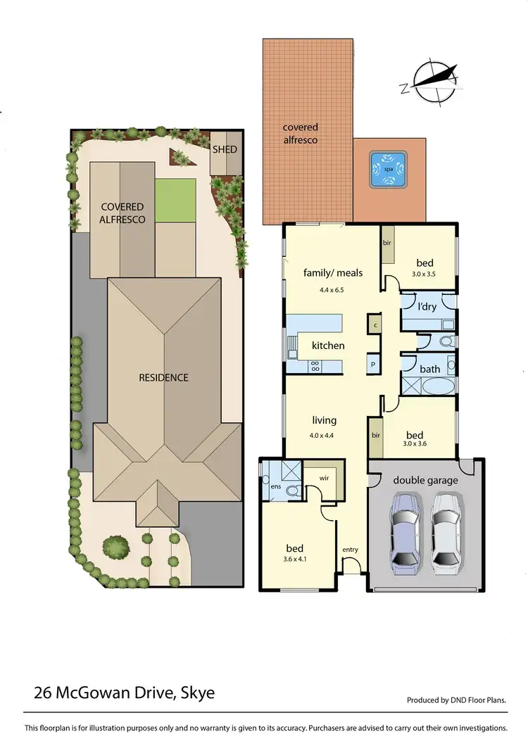 Floorplan of Homely house listing, 26 McGowan Drive, Skye VIC 3977