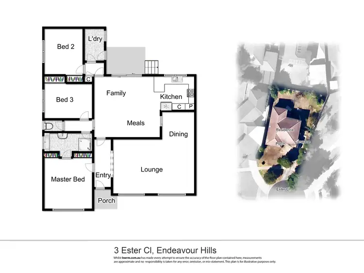 Floorplan of Homely house listing, 3 Ester Close, Endeavour Hills VIC 3802