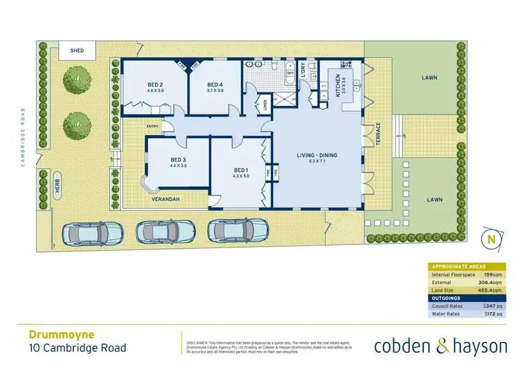 Floorplan of Homely house listing, 10 Cambridge Road, Drummoyne NSW 2047