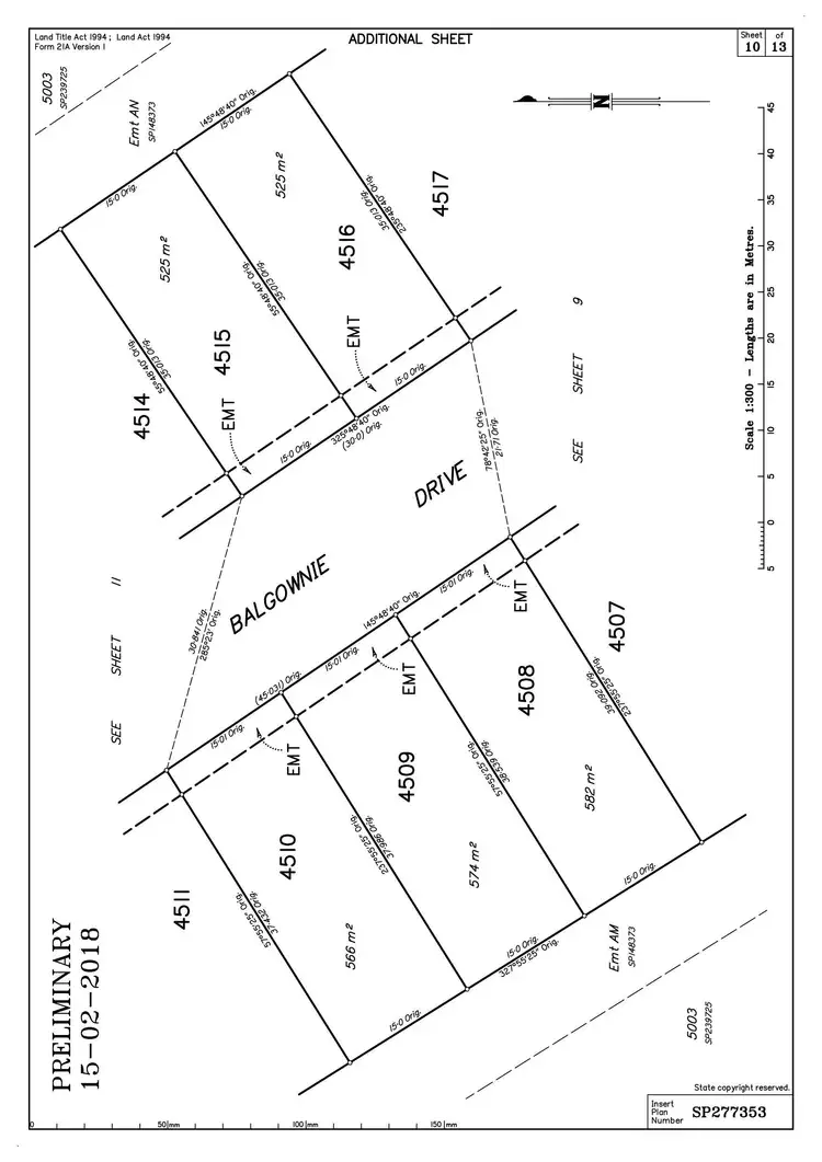 Floorplan of Homely land listing, LOT 4510 Balgownie Drive, Peregian Springs QLD 4573