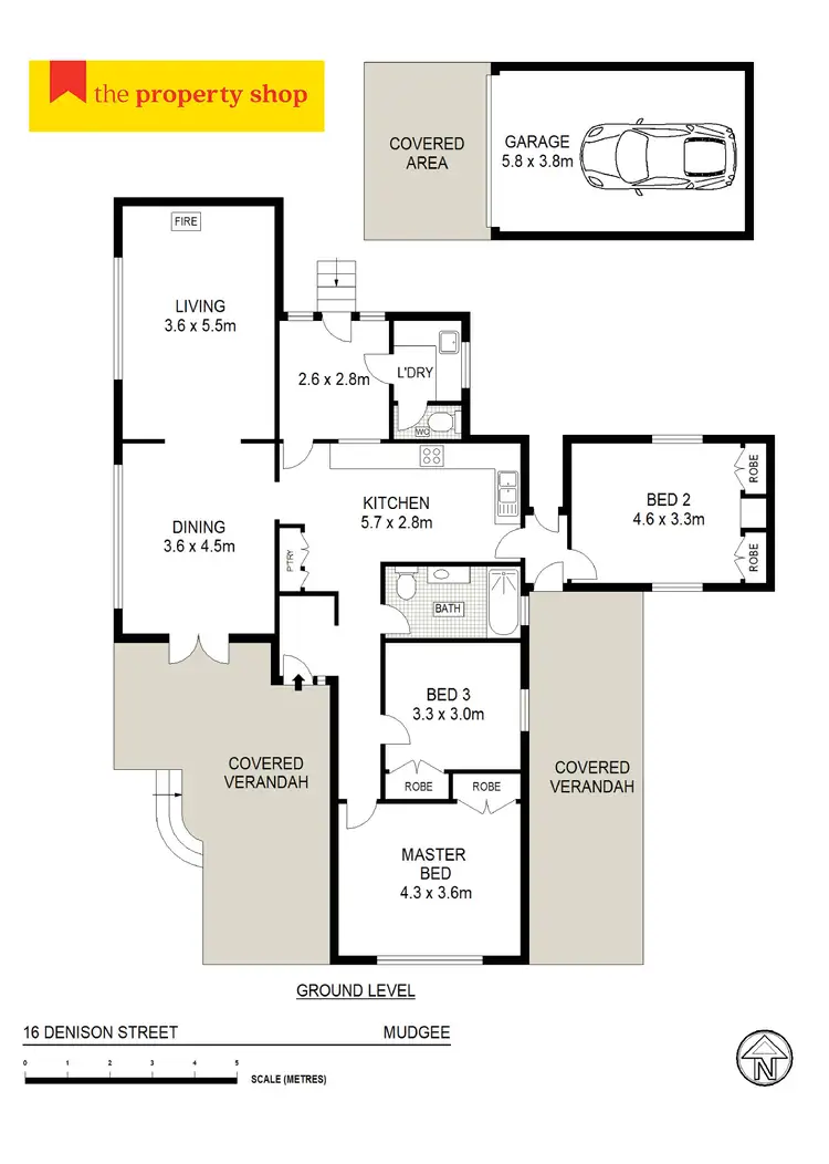 Floorplan of Homely house listing, 16 Denison Street, Mudgee NSW 2850