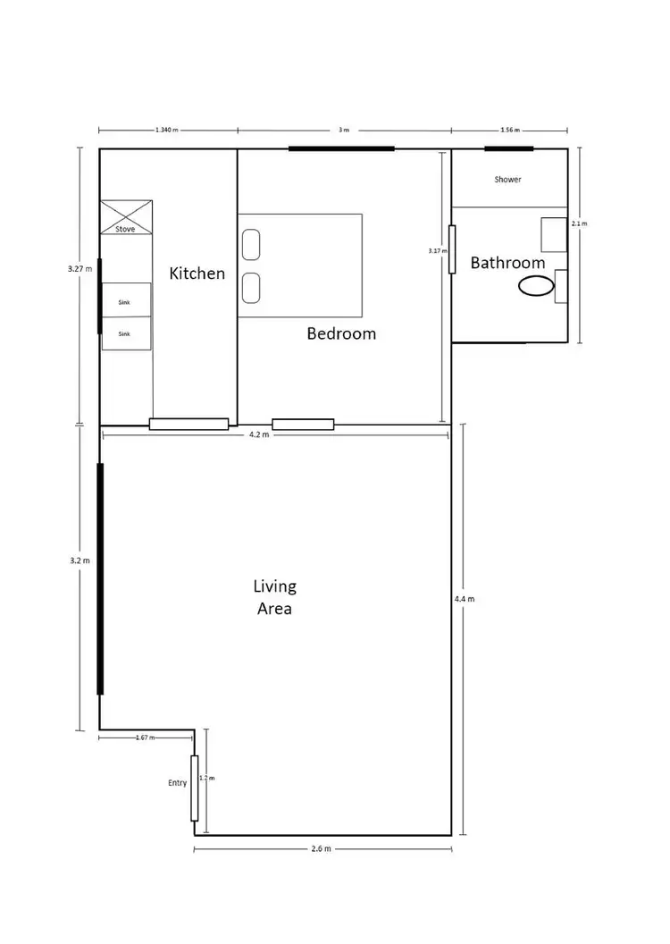 Floorplan of Homely apartment listing, 1/377 New Canterbury Road, Dulwich Hill NSW 2203