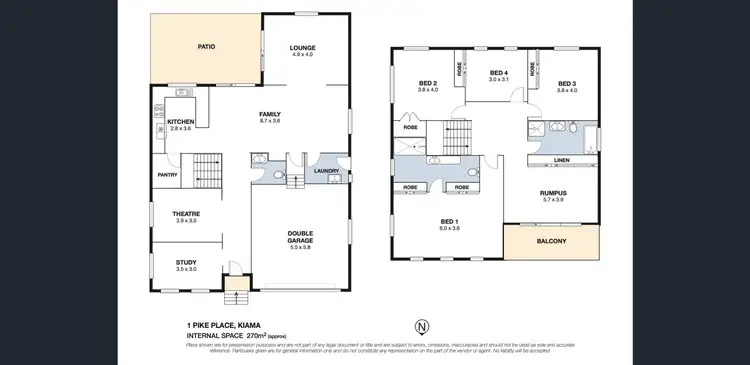 Floorplan of Homely house listing, 1 Pike Place, Kiama NSW 2533