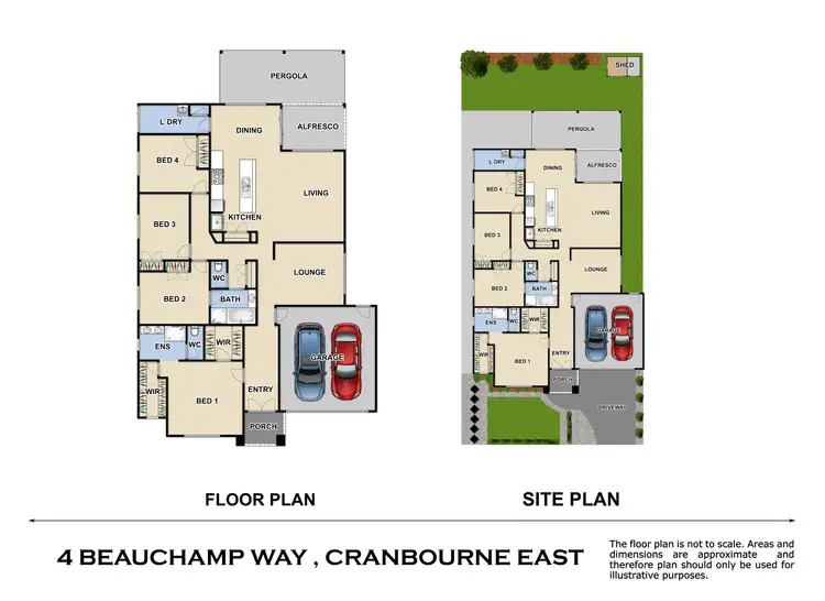 Floorplan of Homely house listing, 4 Beauchamp Way, Cranbourne East VIC 3977