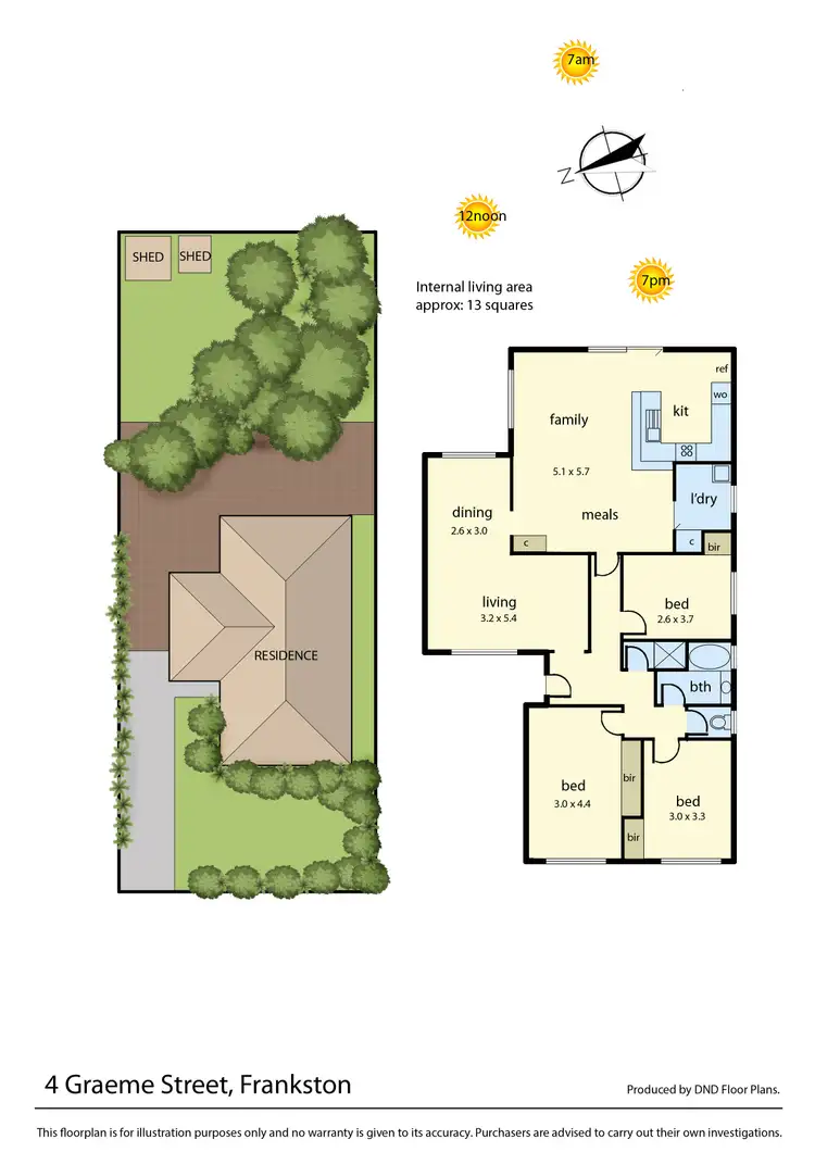 Floorplan of Homely house listing, 4 Graeme Street, Frankston VIC 3199