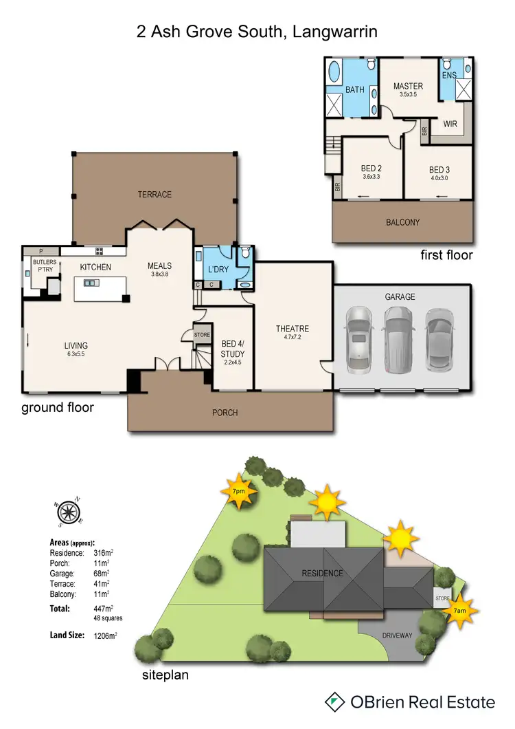 Floorplan of Homely house listing, 2 Ash Grove South, Langwarrin VIC 3910