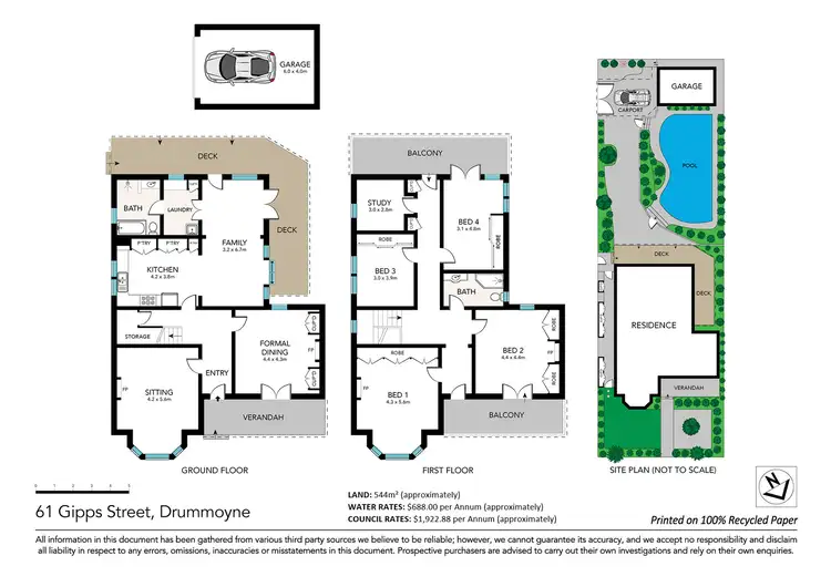 Floorplan of Homely house listing, 61 Gipps Street, Drummoyne NSW 2047