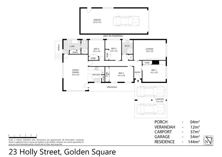 Floorplan of Homely house listing, 23 Holly Street, Golden Square VIC 3555