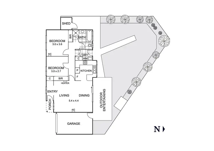 Floorplan of Homely unit listing, 1/7 Grace Close, Wyndham Vale VIC 3024