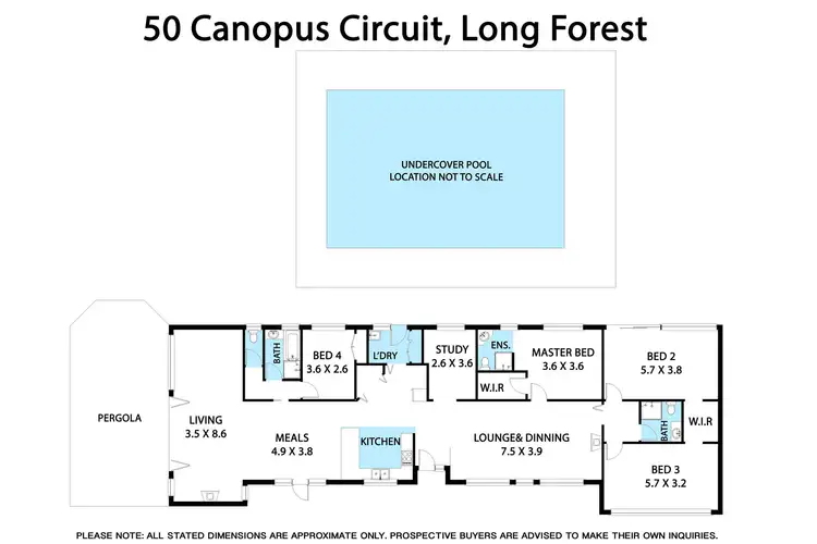 Floorplan of Homely rural property listing, 50 Canopus Circuit, Long Forest VIC 3340