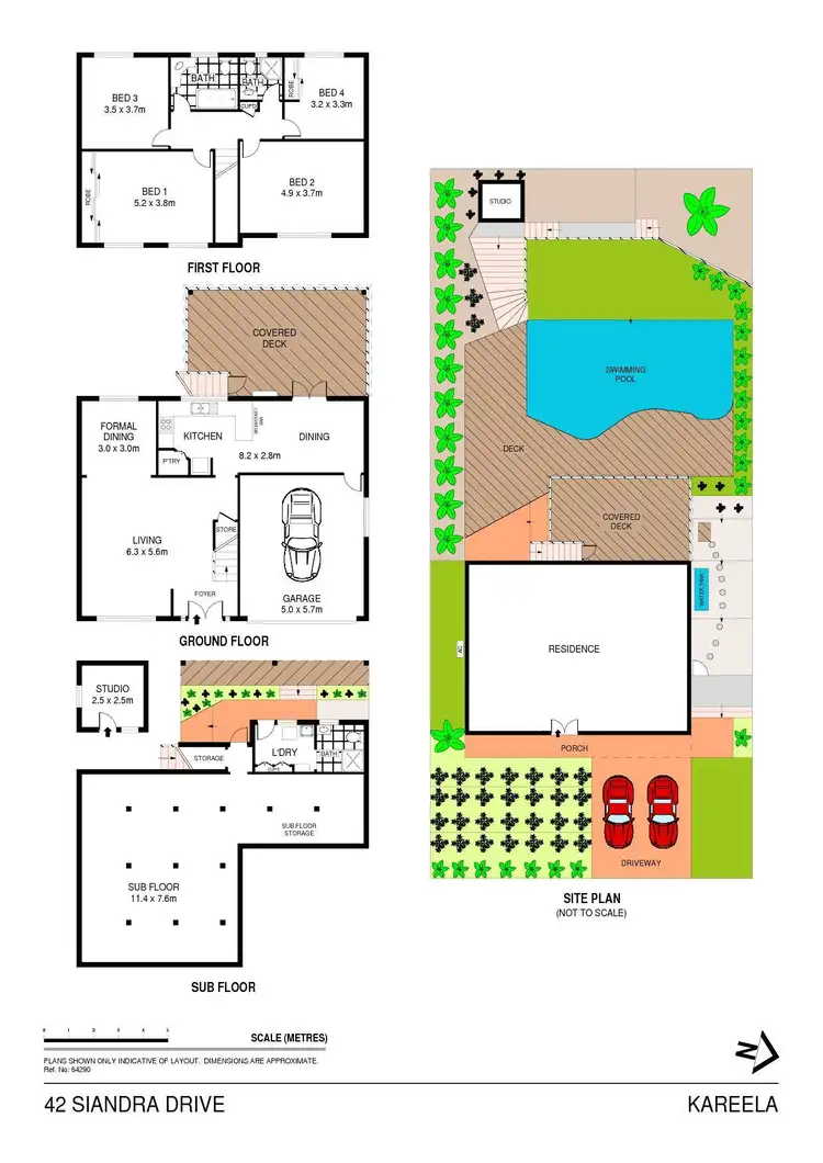 Floorplan of Homely house listing, 42 Siandra Drive, Kareela NSW 2232