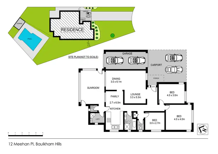 Floorplan of Homely house listing, 12 Meehan Place, Baulkham Hills NSW 2153