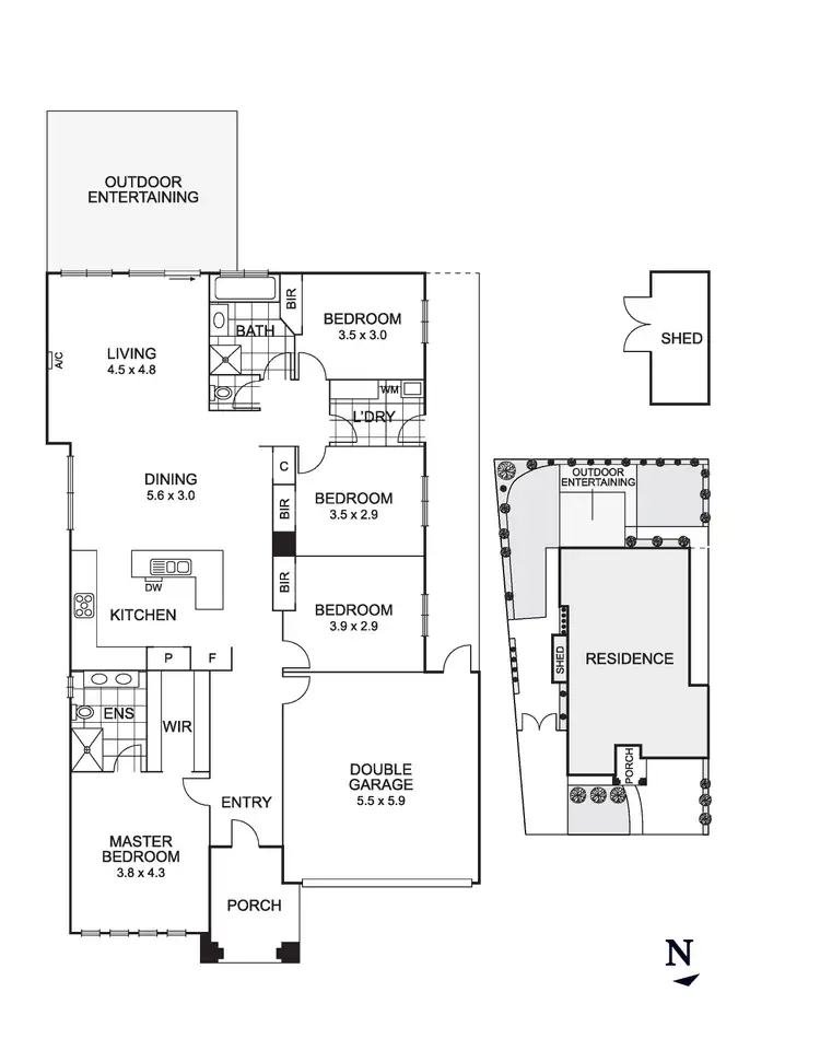 Floorplan of Homely house listing, 22 Clematis Crescent, Manor Lakes VIC 3024