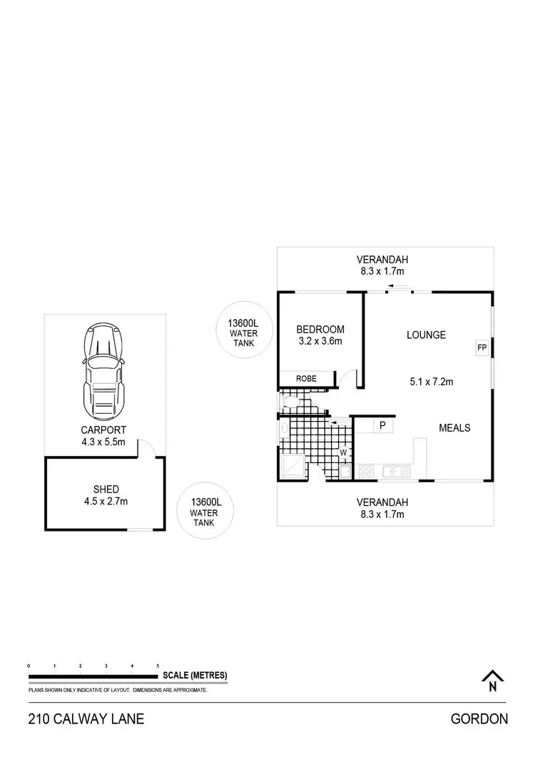Floorplan of Homely house listing, 210 Calway Lane, Gordon VIC 3345