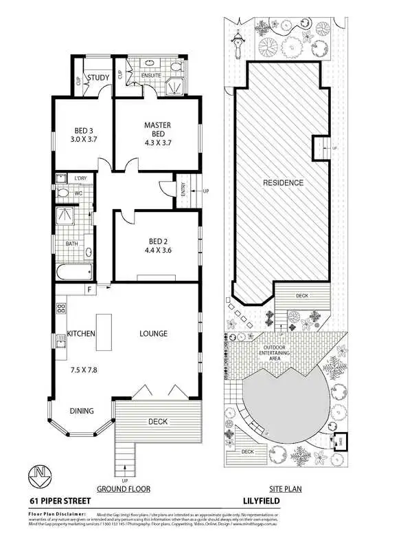 Floorplan of Homely house listing, 61 Piper Street, Lilyfield NSW 2040