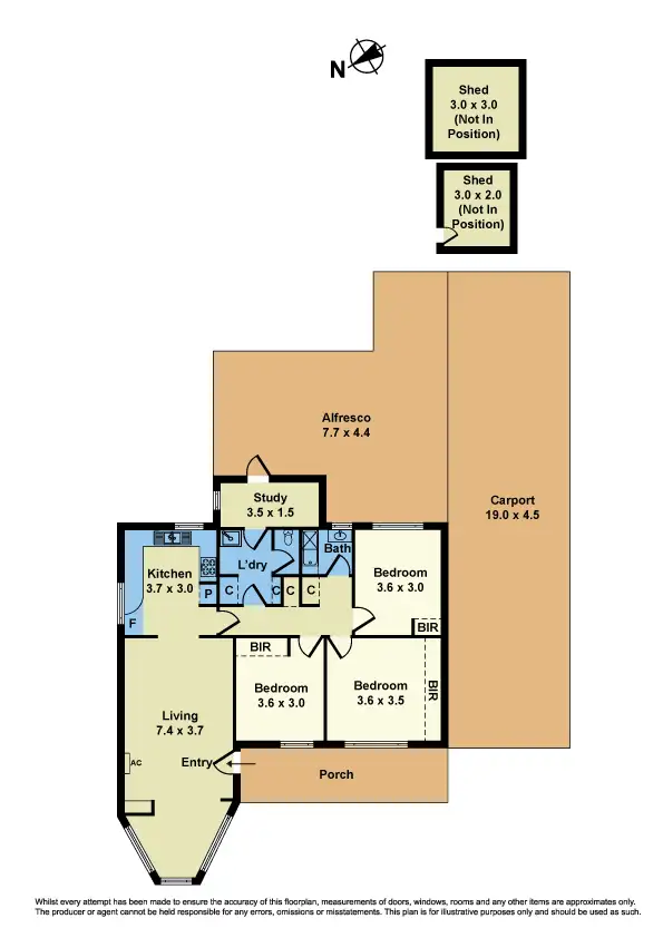 Floorplan of Homely house listing, 4 Mellor Street, Sunshine VIC 3020