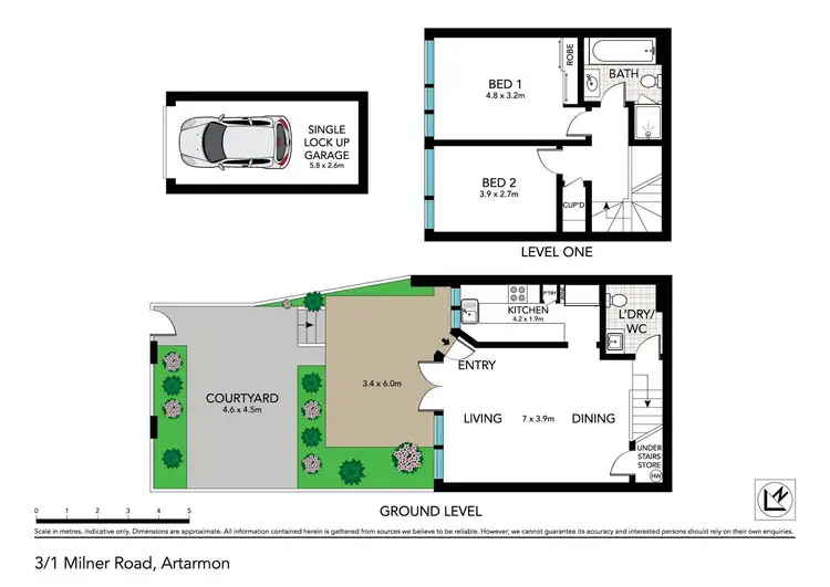 Floorplan of Homely townhouse listing, 3/1 Milner Road, Artarmon NSW 2064