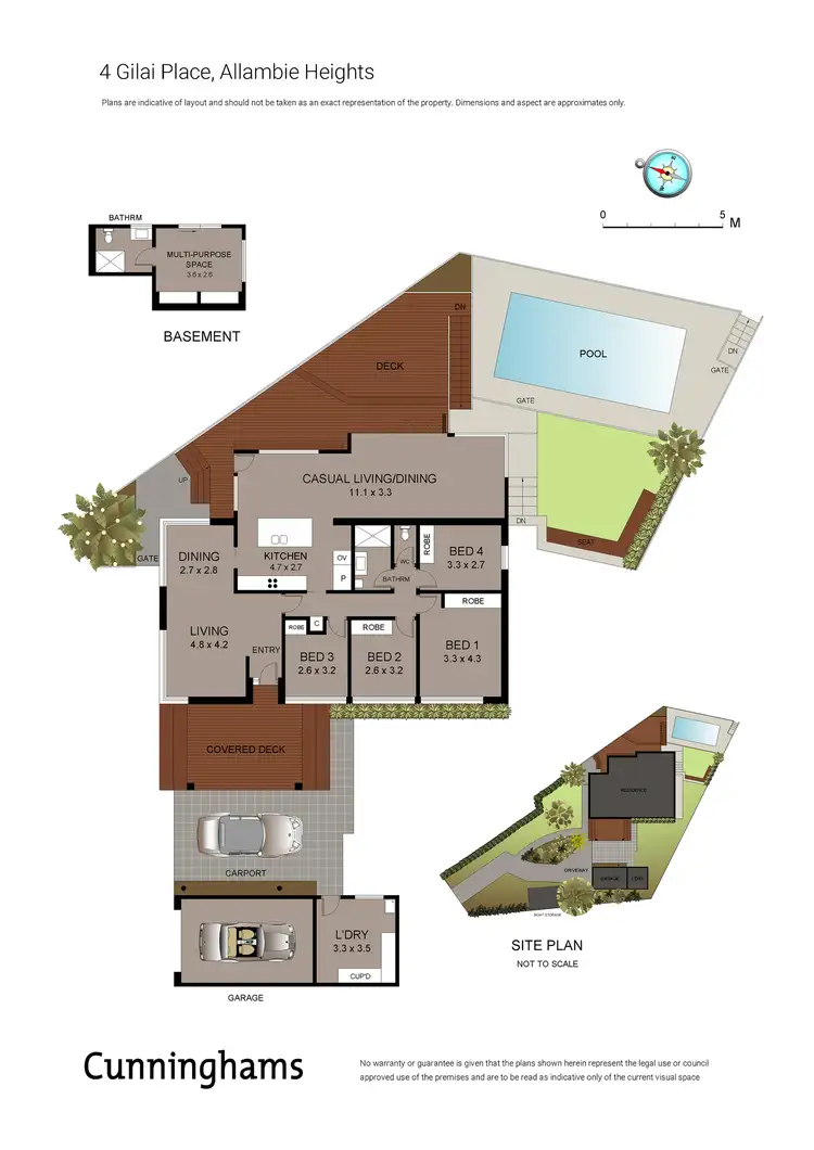 Floorplan of Homely house listing, 4 Gilai Place, Allambie Heights NSW 2100