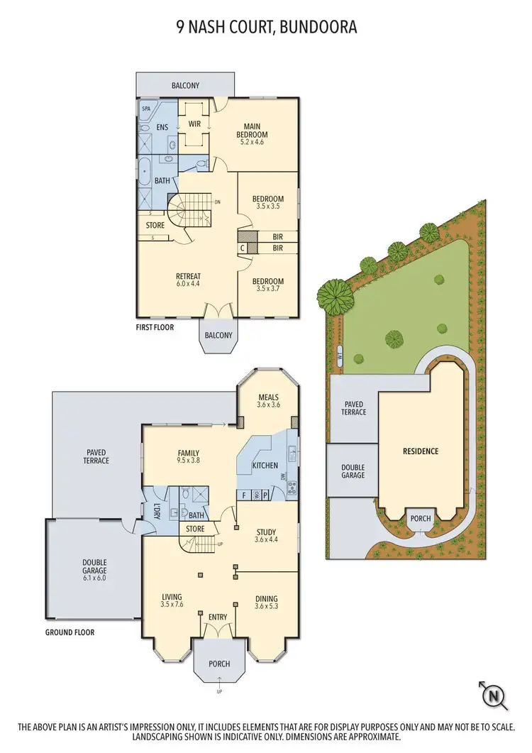 Floorplan of Homely house listing, 9 Nash Court, Bundoora VIC 3083