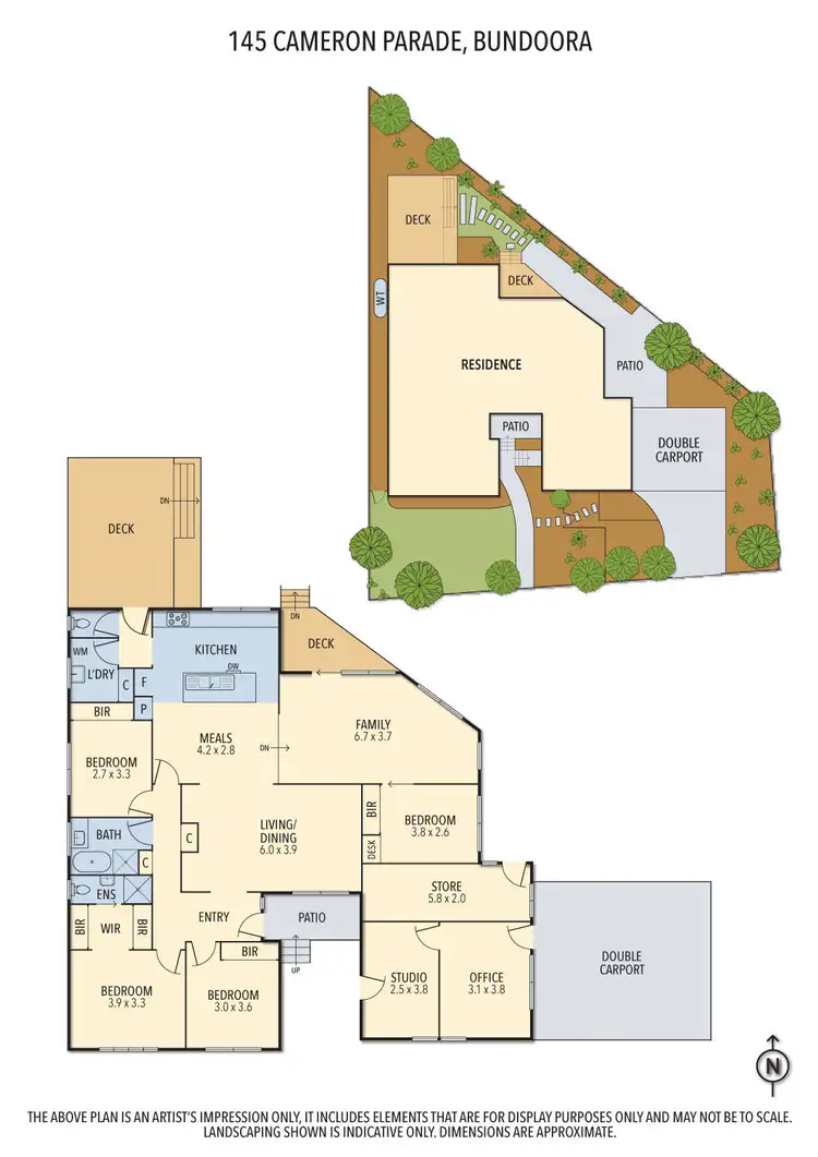 Floorplan of Homely house listing, 145 Cameron Parade, Bundoora VIC 3083