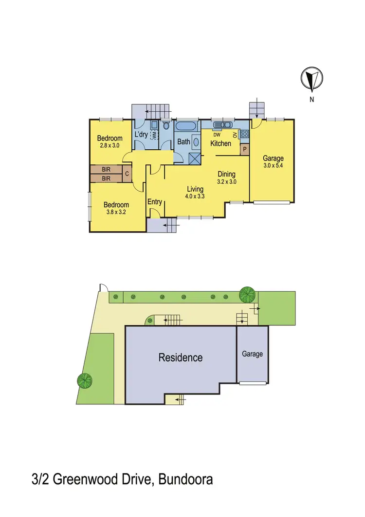 Floorplan of Homely unit listing, 3/2 Greenwood Drive, Bundoora VIC 3083