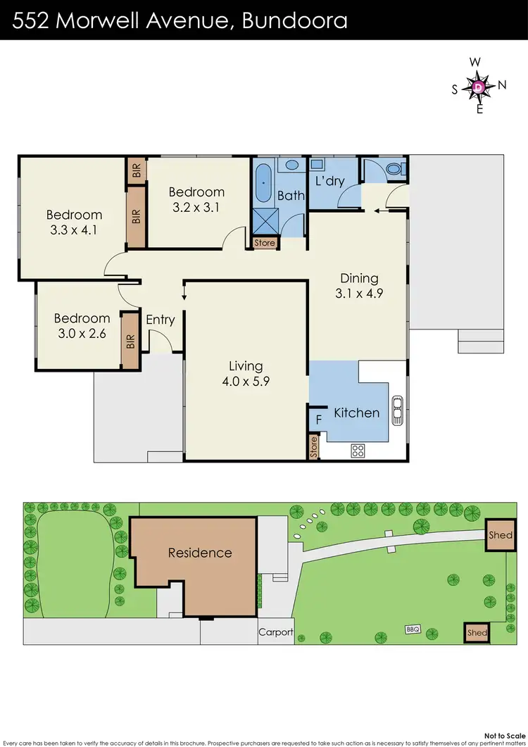 Floorplan of Homely house listing, 552 Morwell Avenue, Bundoora VIC 3083