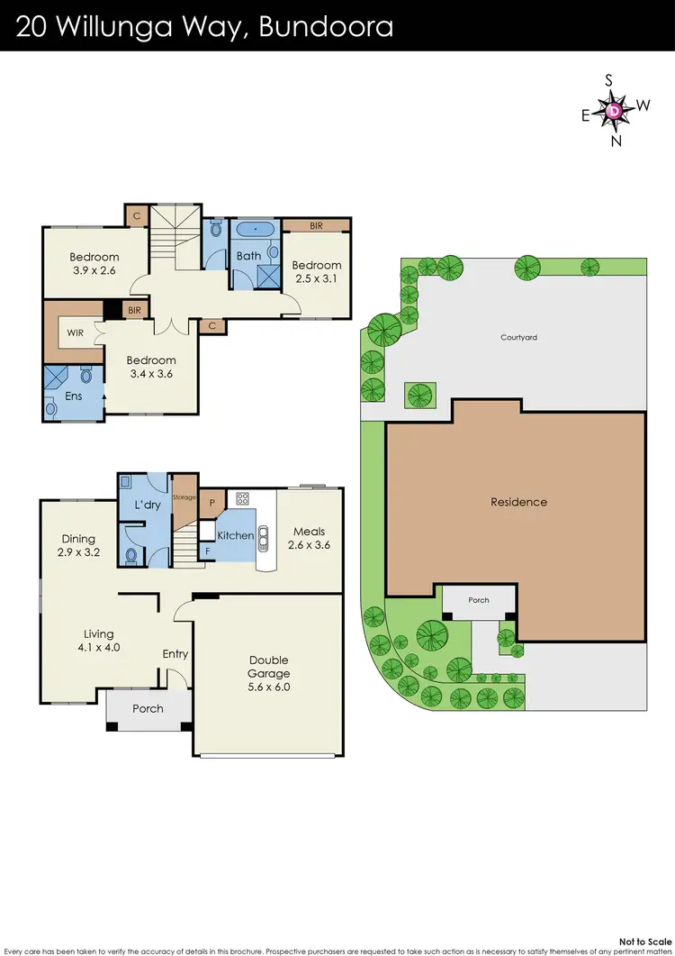 Floorplan of Homely house listing, 20 Willunga Way, Bundoora VIC 3083