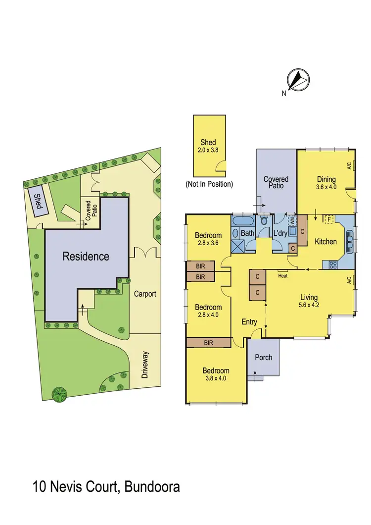 Floorplan of Homely house listing, 10 Nevis Court, Bundoora VIC 3083