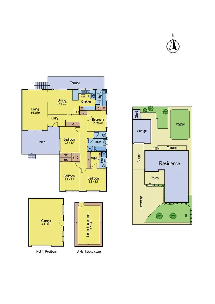 Floorplan of Homely house listing, 24 David Crescent, Bundoora VIC 3083