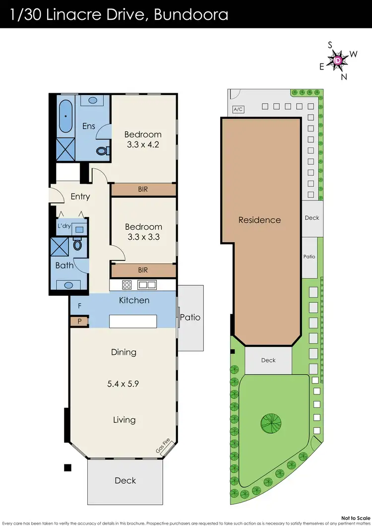 Floorplan of Homely unit listing, 1/30 Linacre Drive, Bundoora VIC 3083