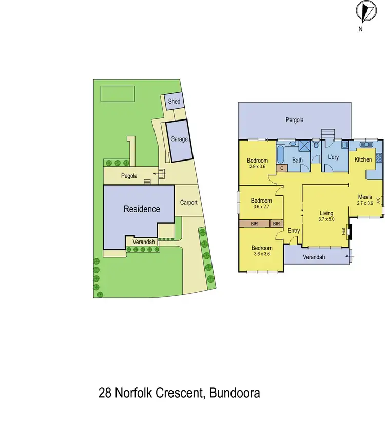 Floorplan of Homely house listing, 28 Norfolk Crescent, Bundoora VIC 3083