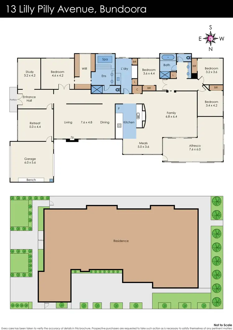 Floorplan of Homely house listing, 13 Lilly Pilly Avenue, Bundoora VIC 3083