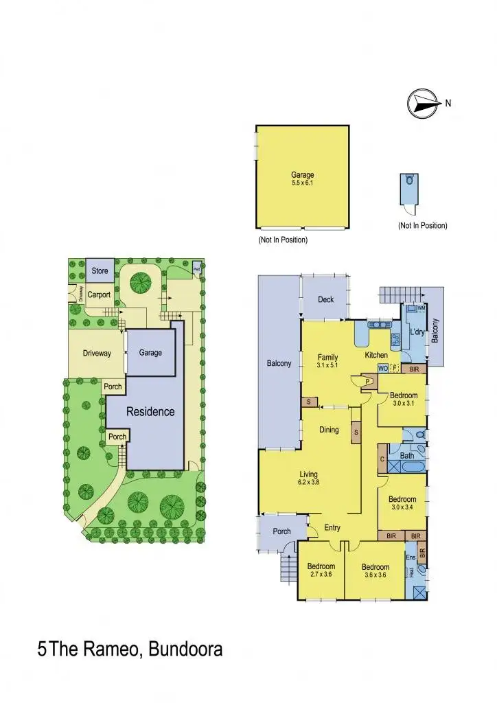 Floorplan of Homely house listing, 5 The Rameo, Bundoora VIC 3083