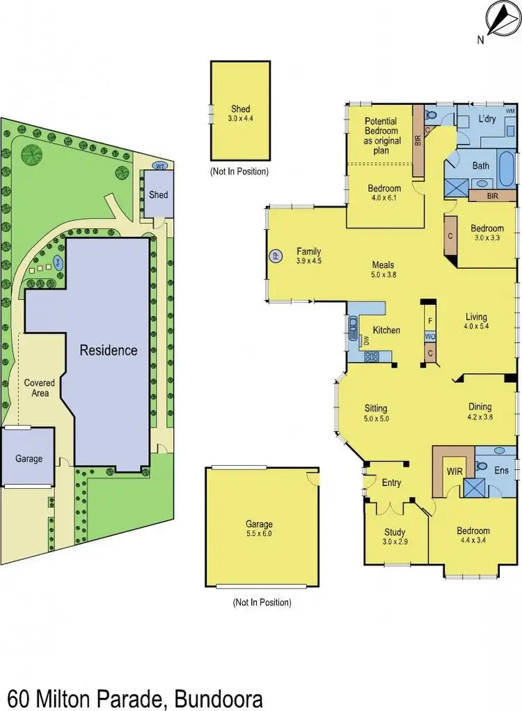 Floorplan of Homely house listing, 60 Milton Parade, Bundoora VIC 3083