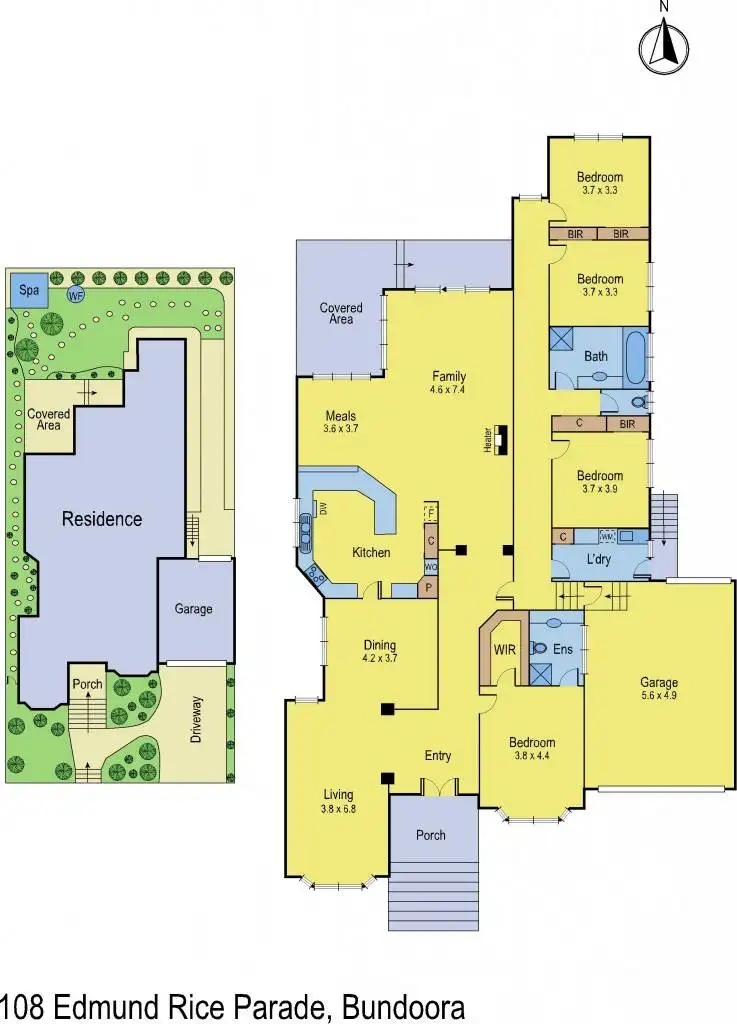 Floorplan of Homely house listing, 108 Edmund Rice Parade, Bundoora VIC 3083